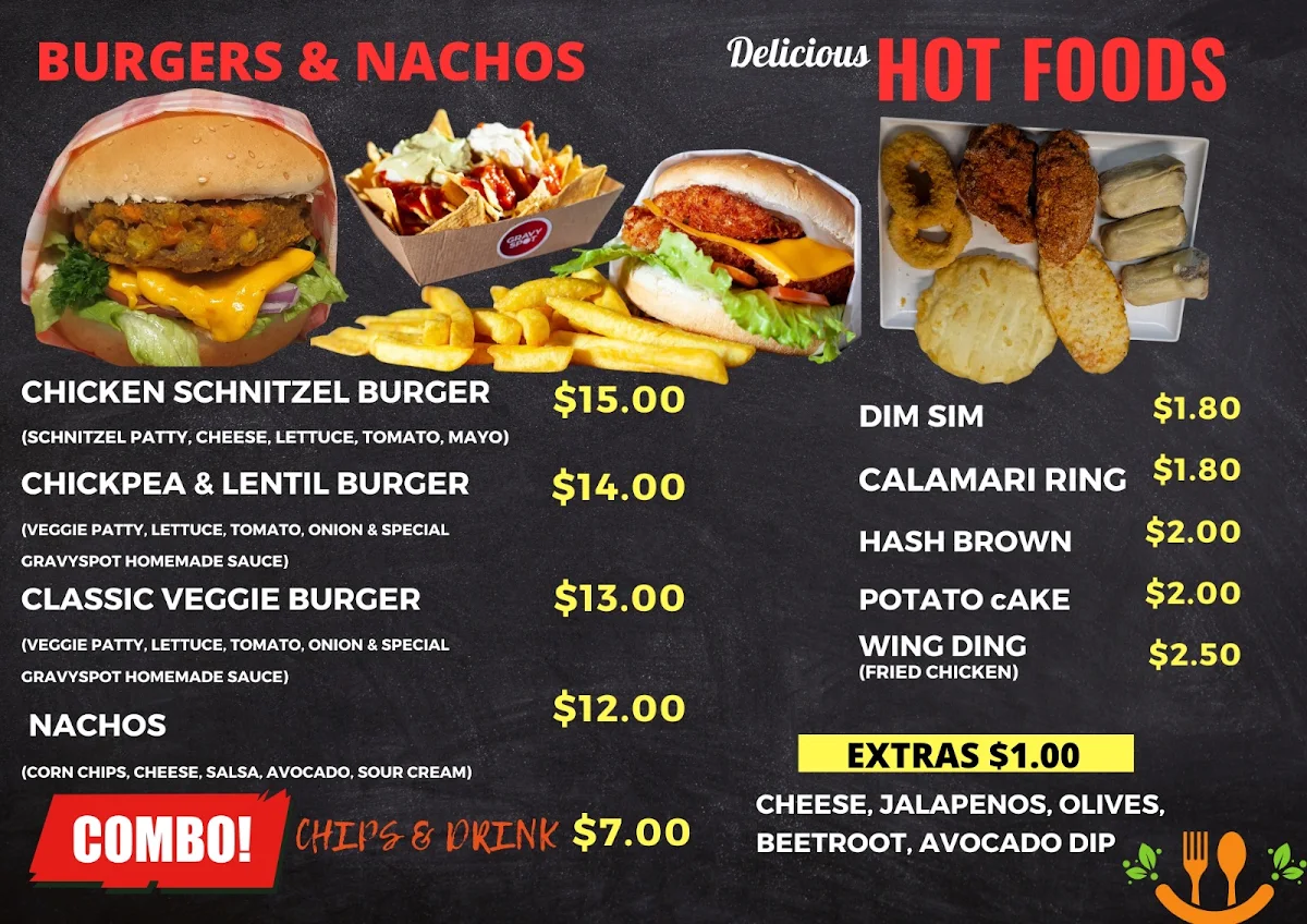 Menu, Gravy Spot Kebabs