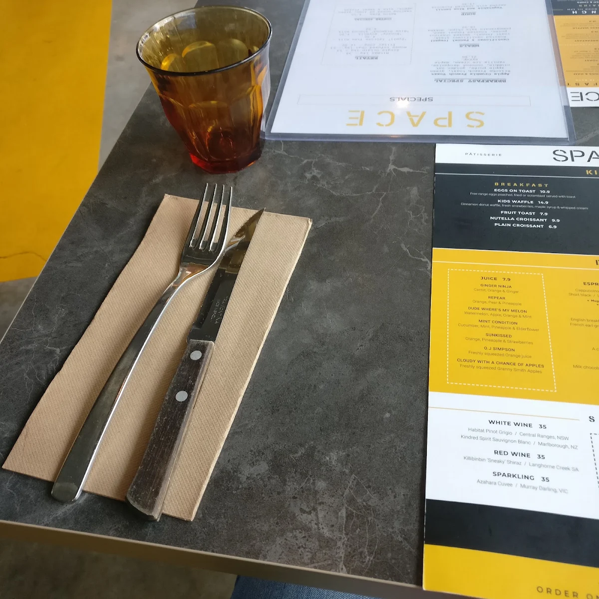 Menu, Space Kitchen