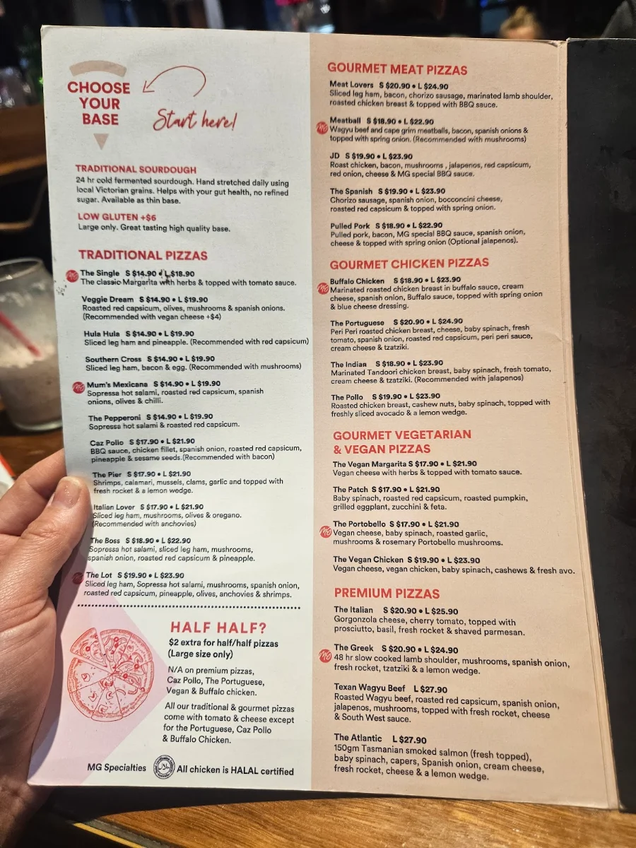 Menu, My Goodness