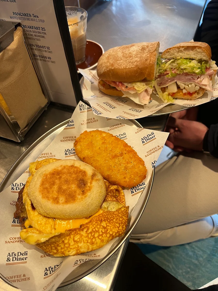 Menu, Al's Deli and Diner