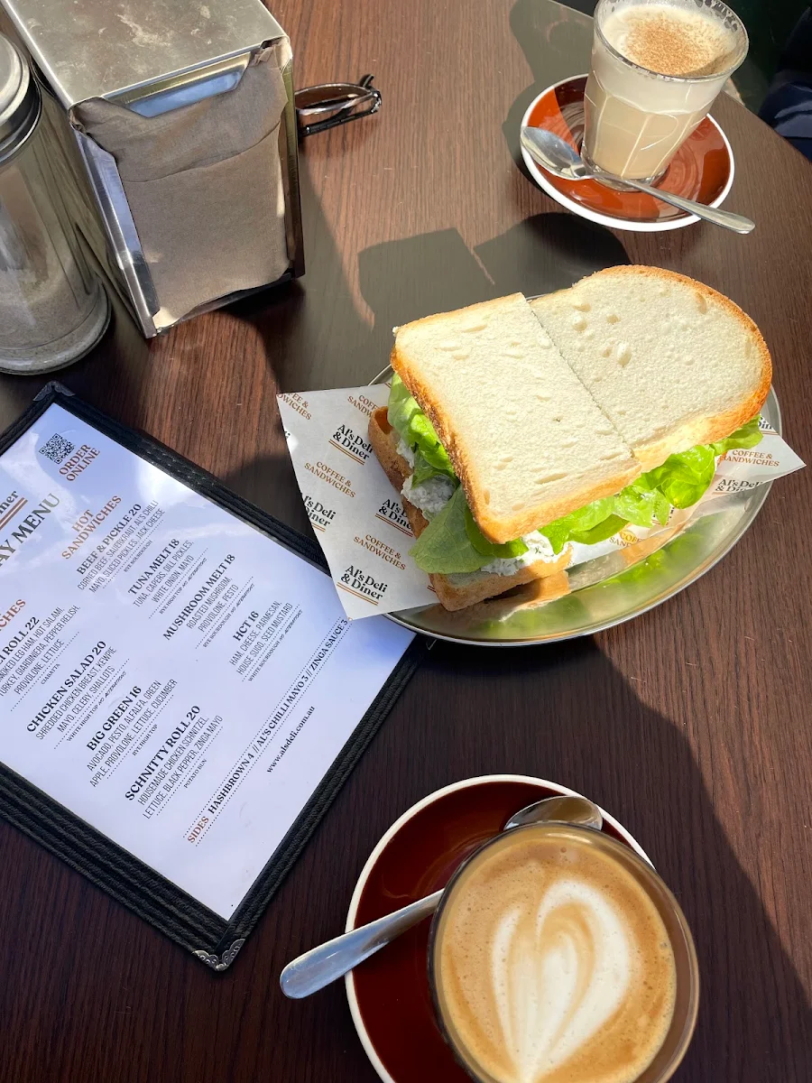 Menu, Al's Deli and Diner