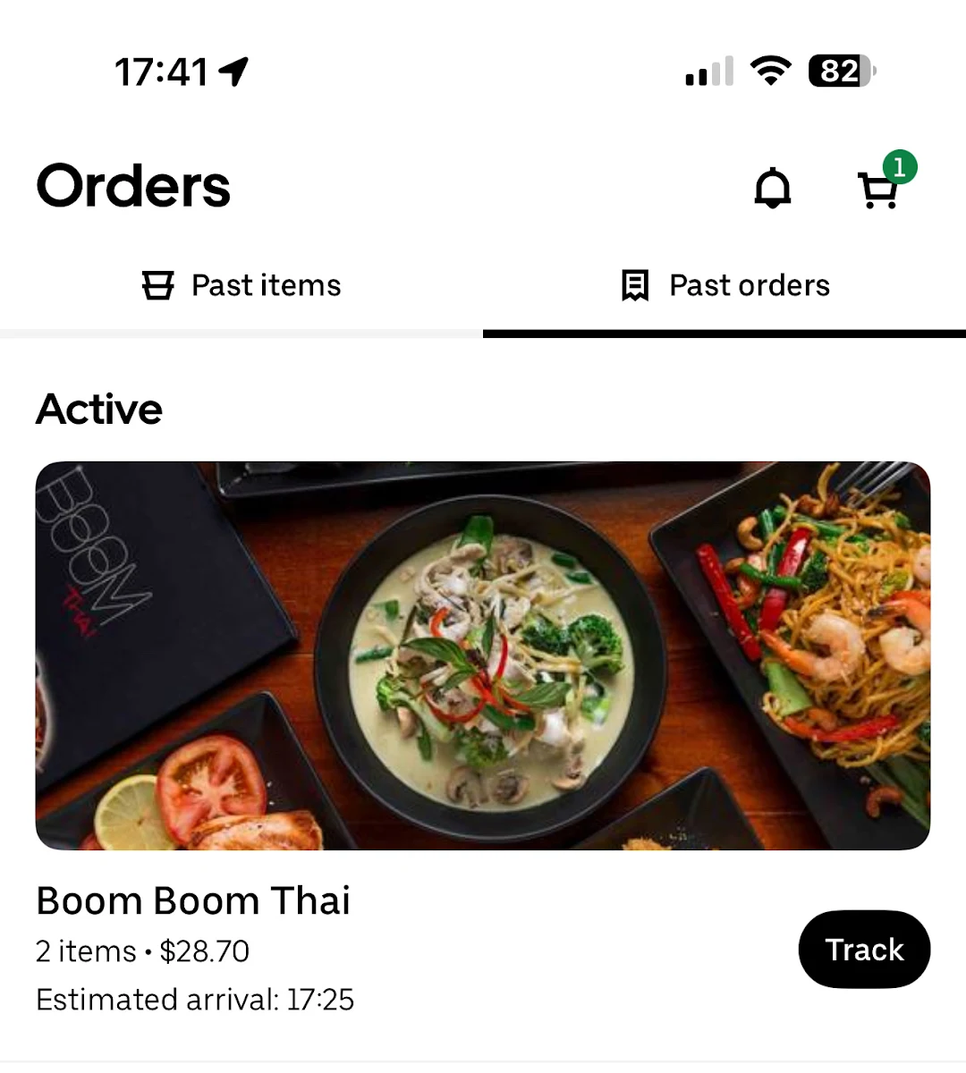 Menu, Boom Boom Thai