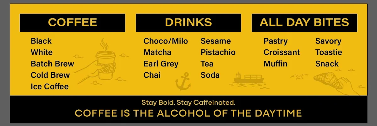 Menu, Barista Z