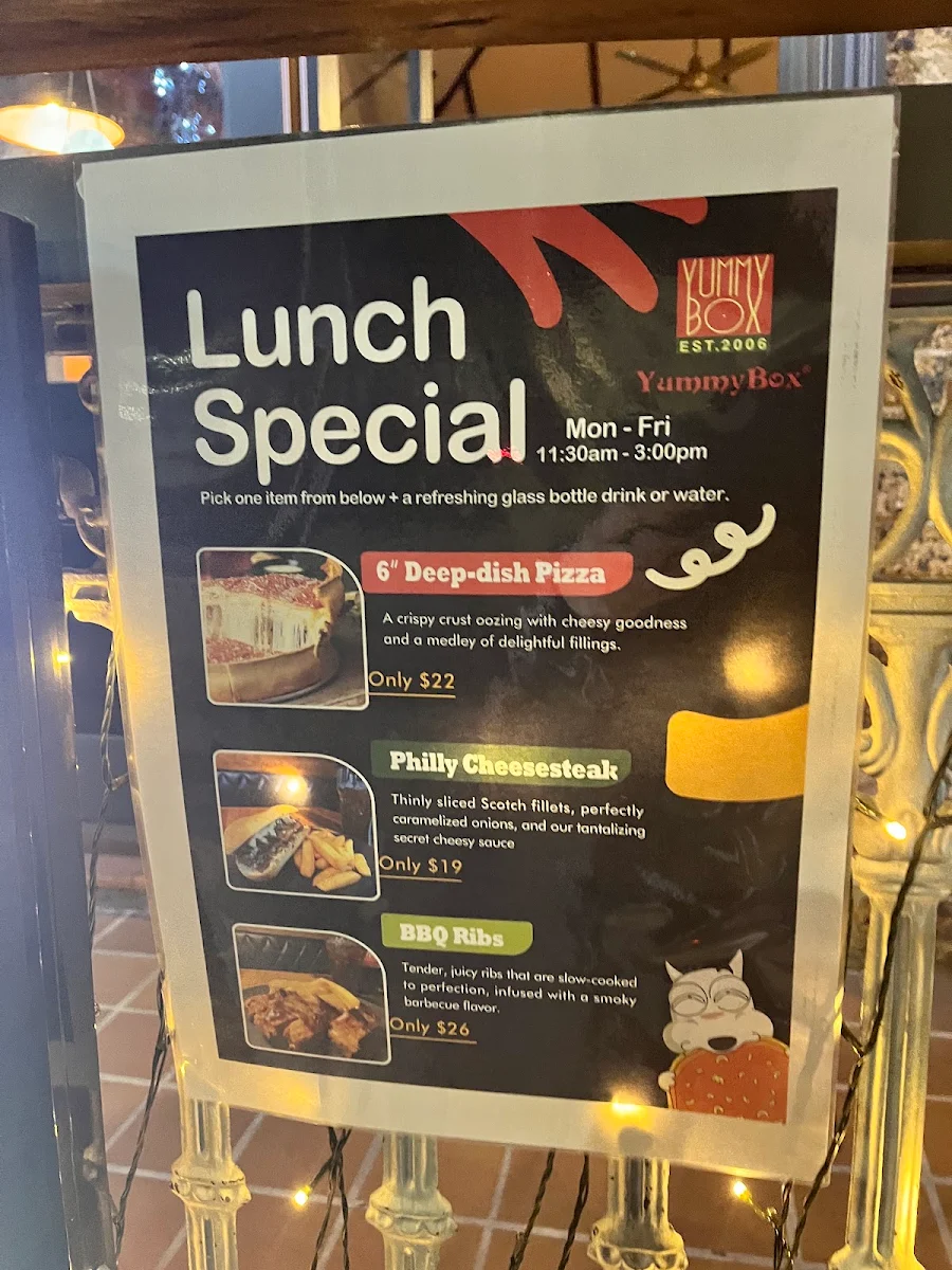 Menu, YummyBox