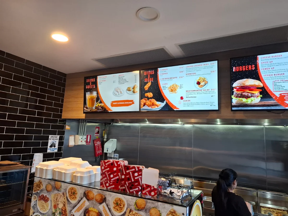 Menu, Springhill Kebab & Burger