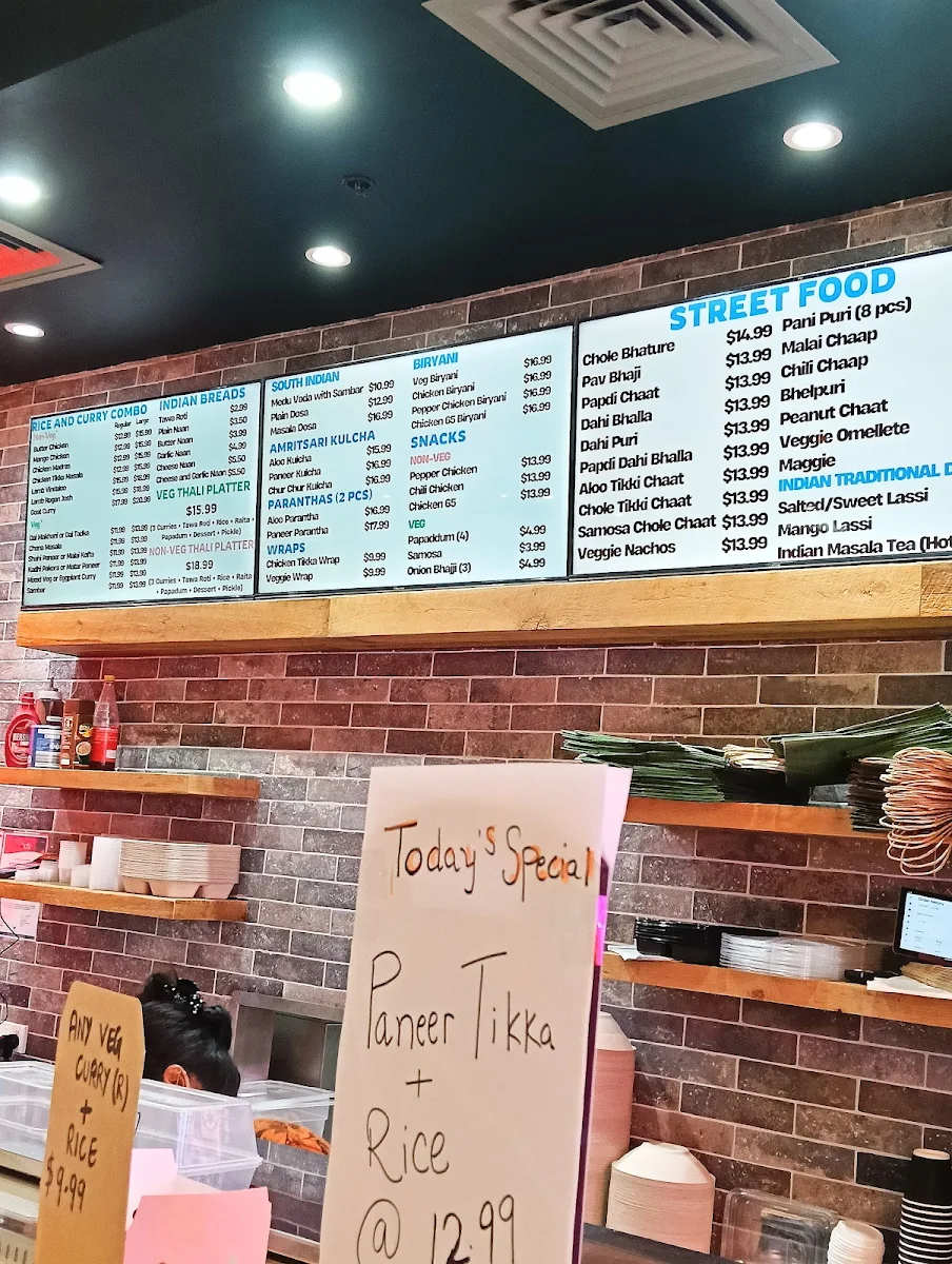 Menu, INDIAN DHABA