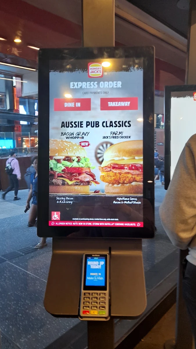 Menu, Hungry Jack's Burgers Beak House