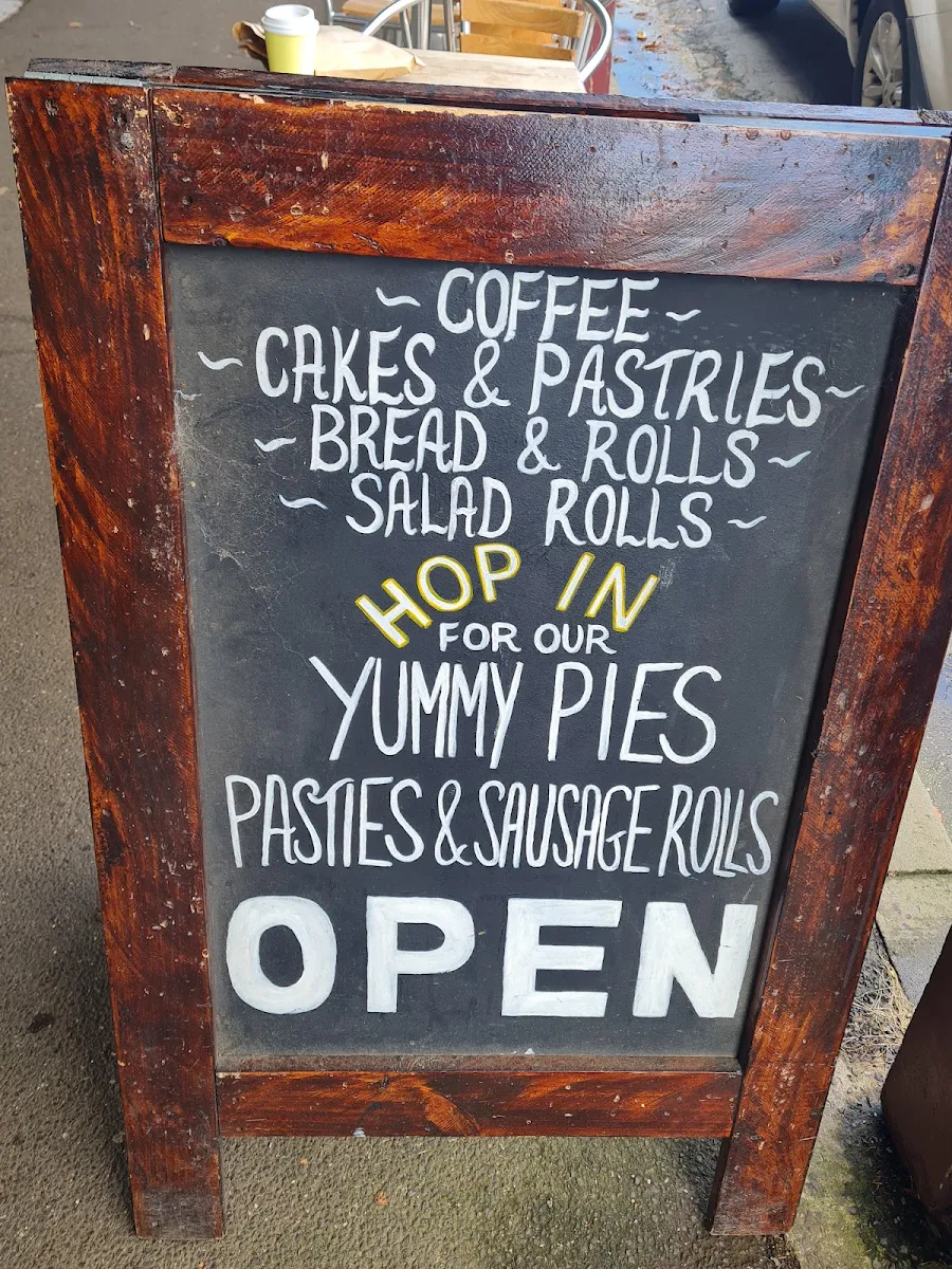 Menu, Trentham Bakery