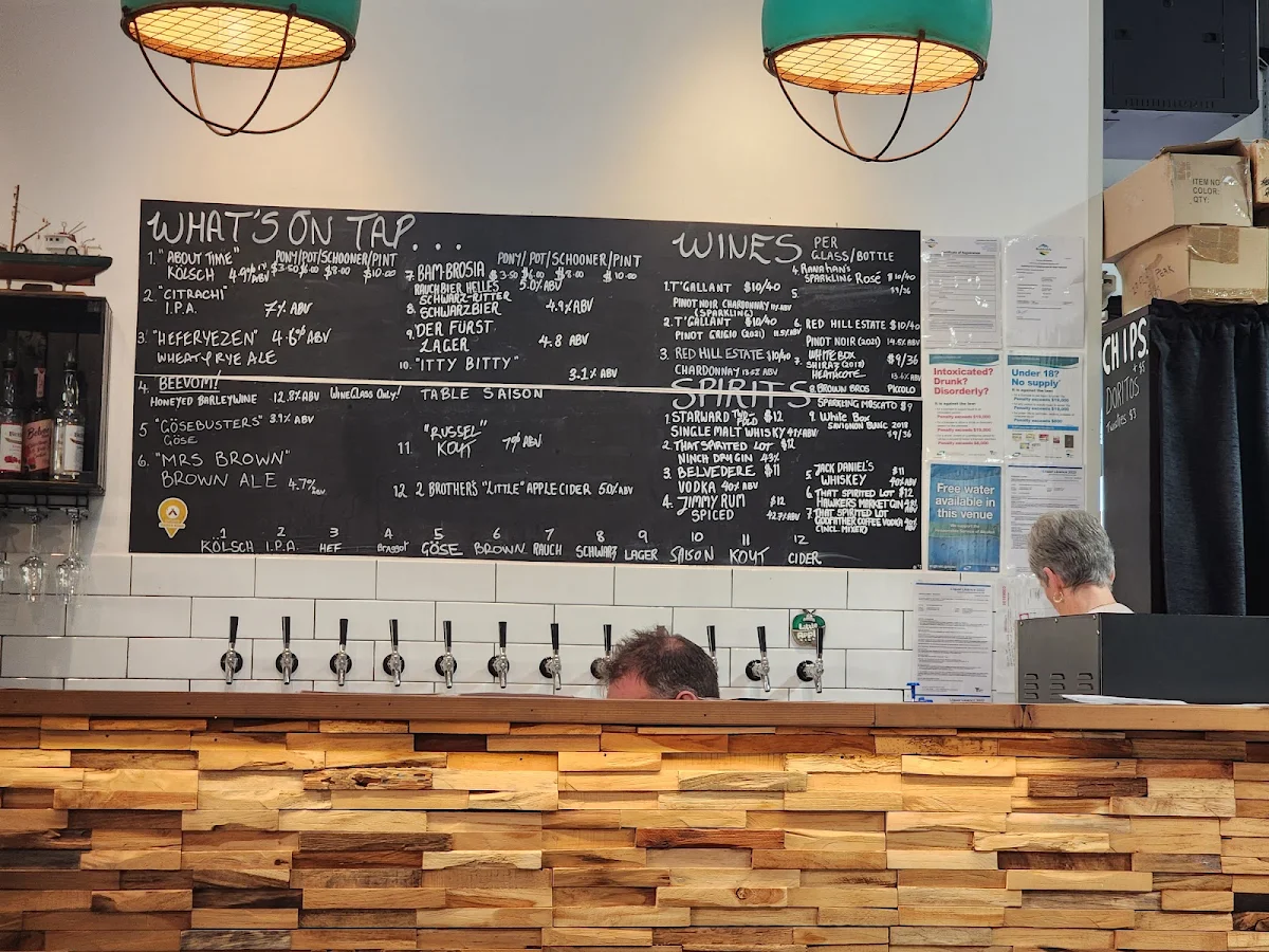 Menu, Biersal Brewery & Beerhall