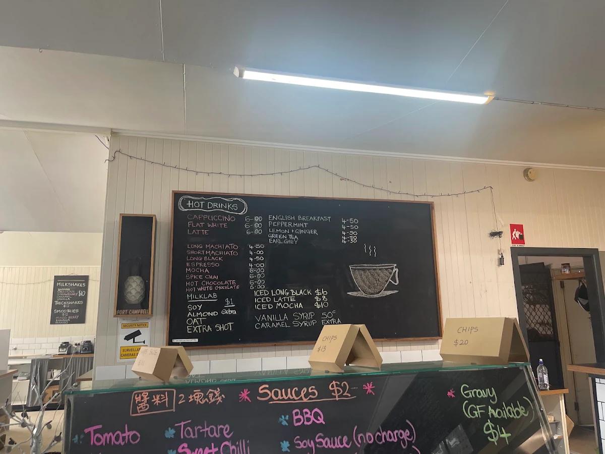 Menu, Fish and Chips