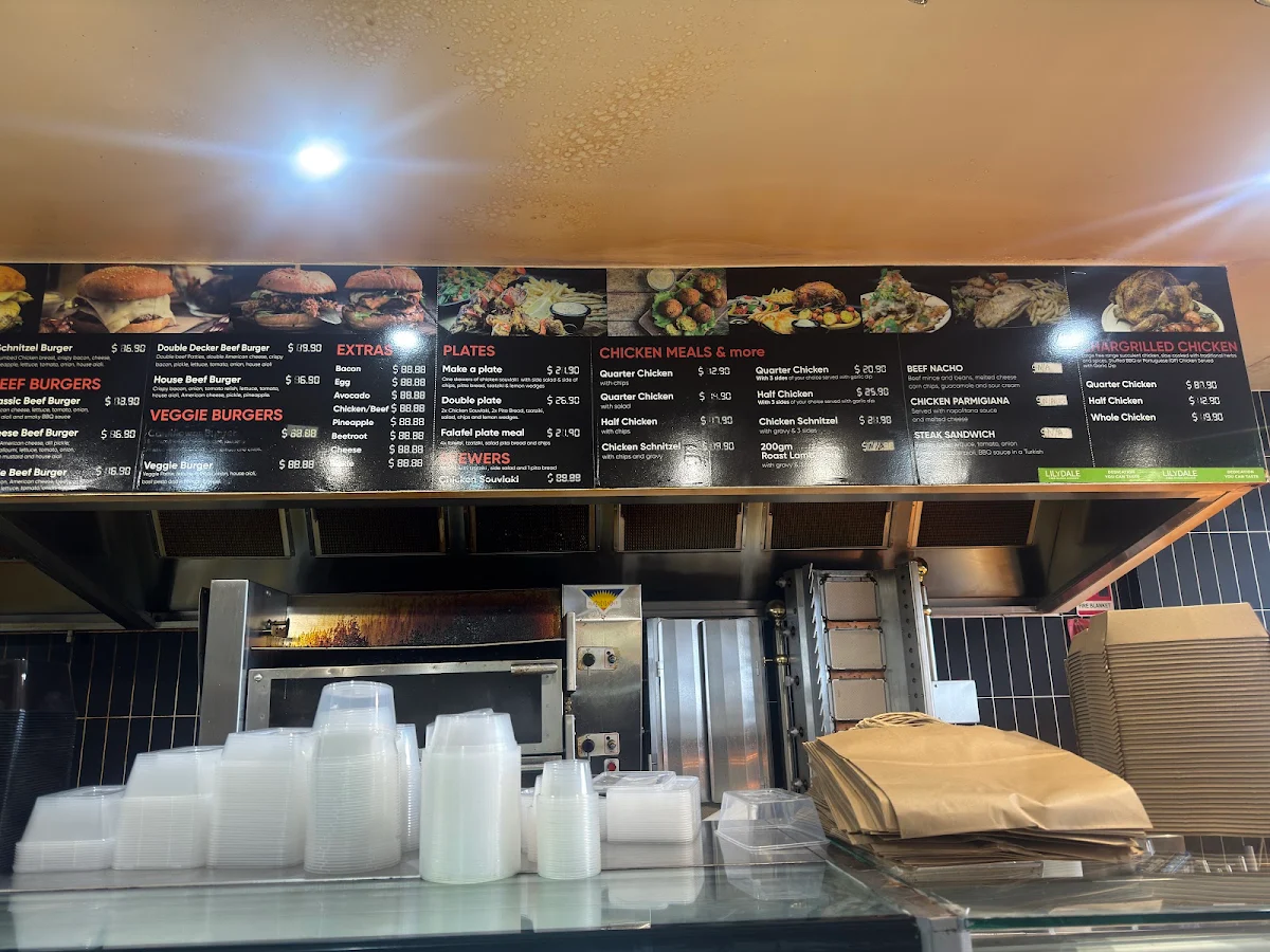 Menu, Terrigal Chargrill Chicken