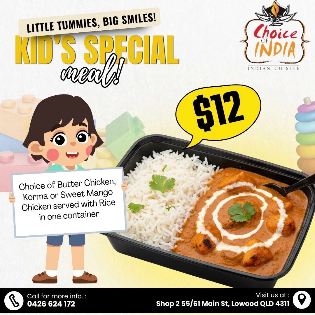 Menu, Choice of India