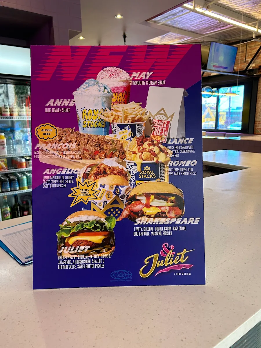 Menu, Royal Stacks Moorabbin