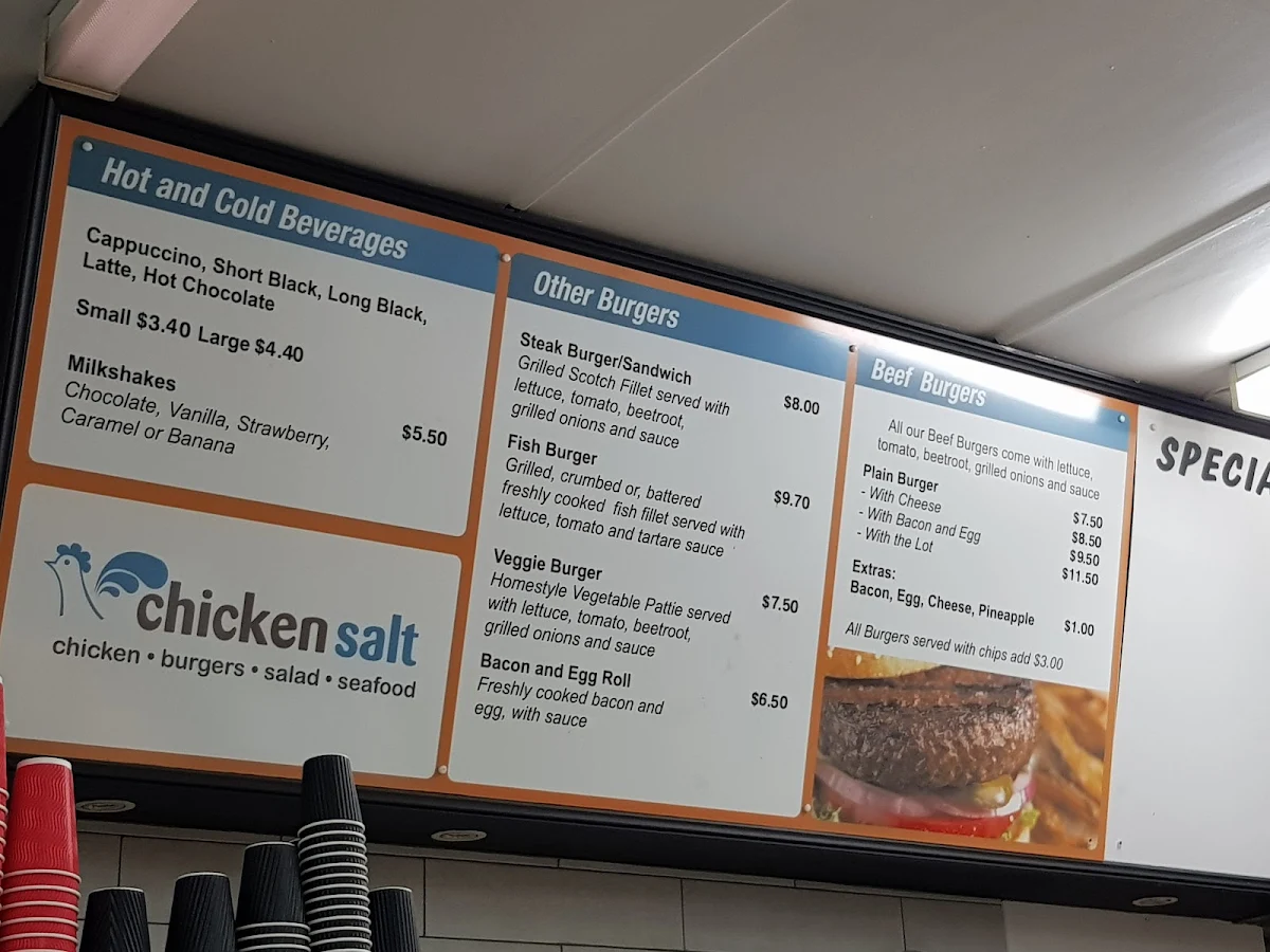 Menu, Chickensalt