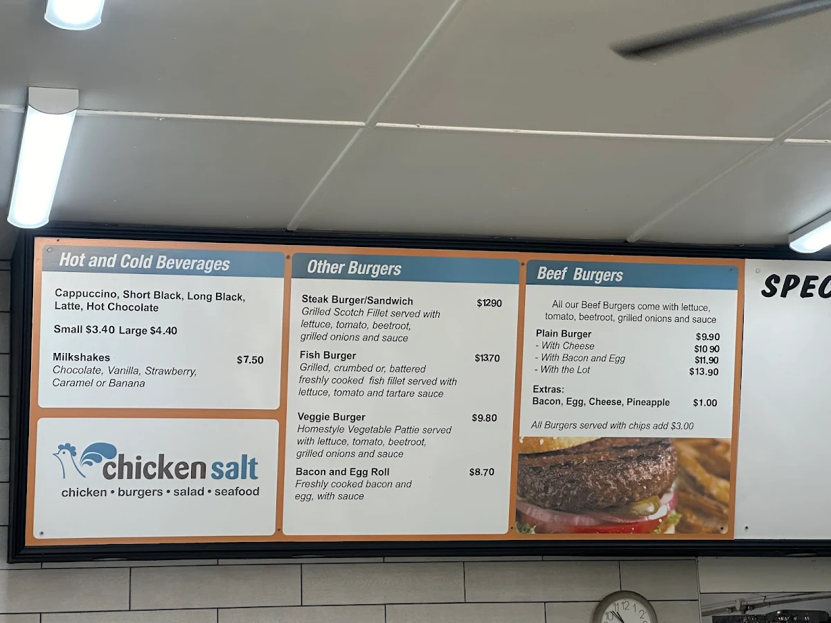 Menu, Chickensalt