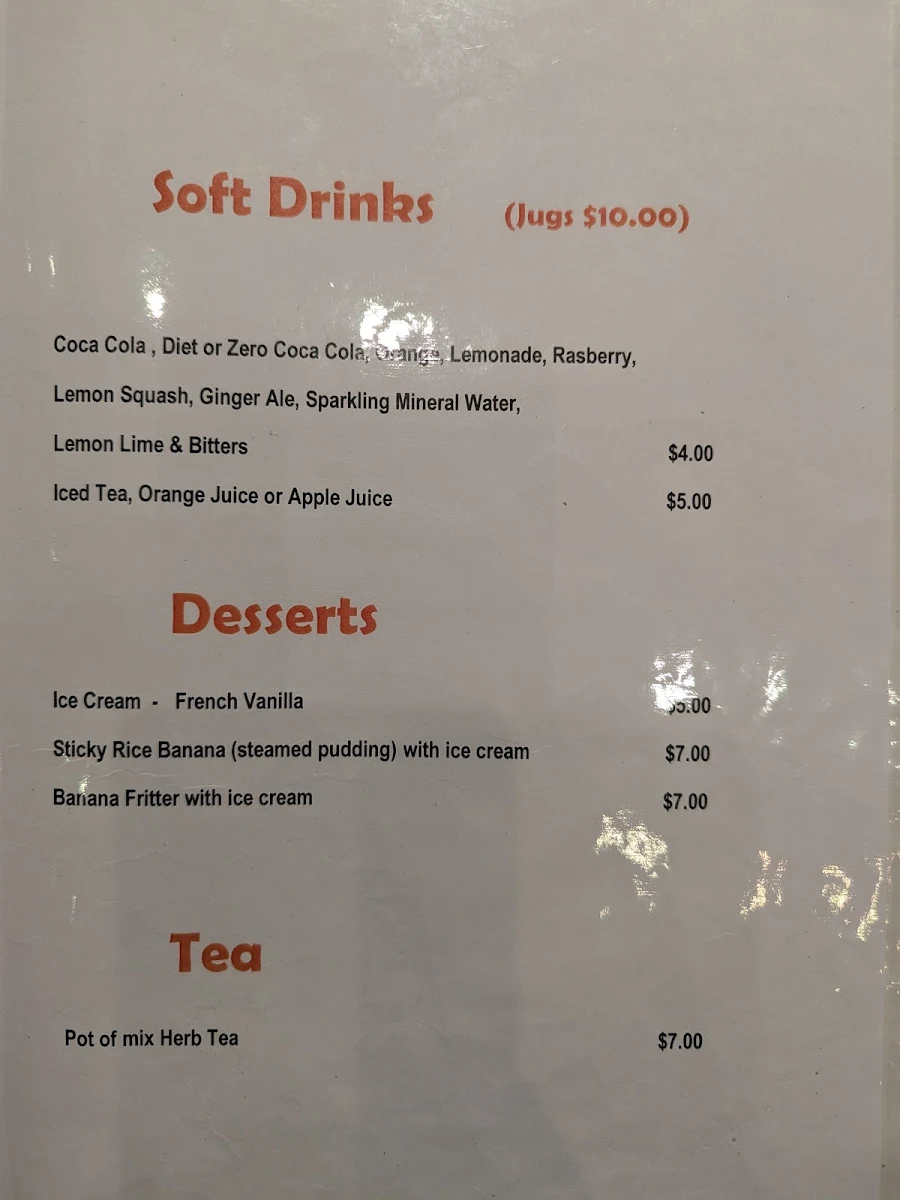 Menu, Little Vietnam 504