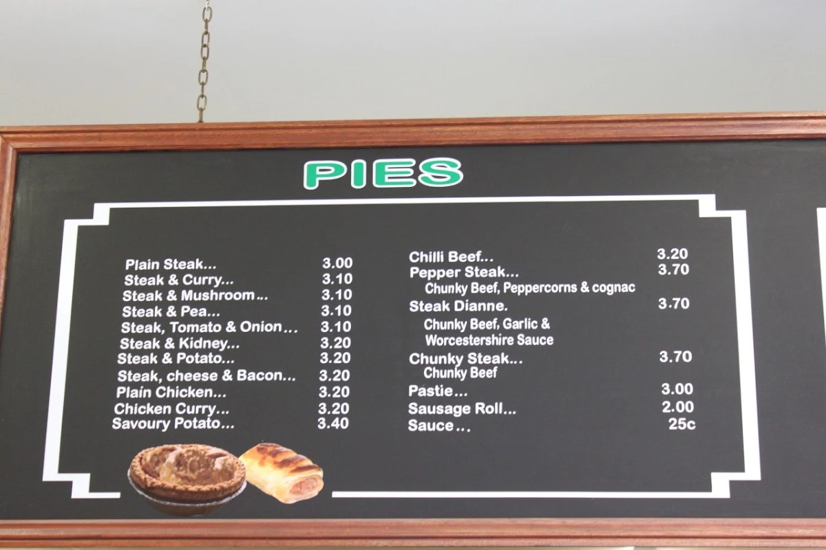 Menu, Waminda Bakery