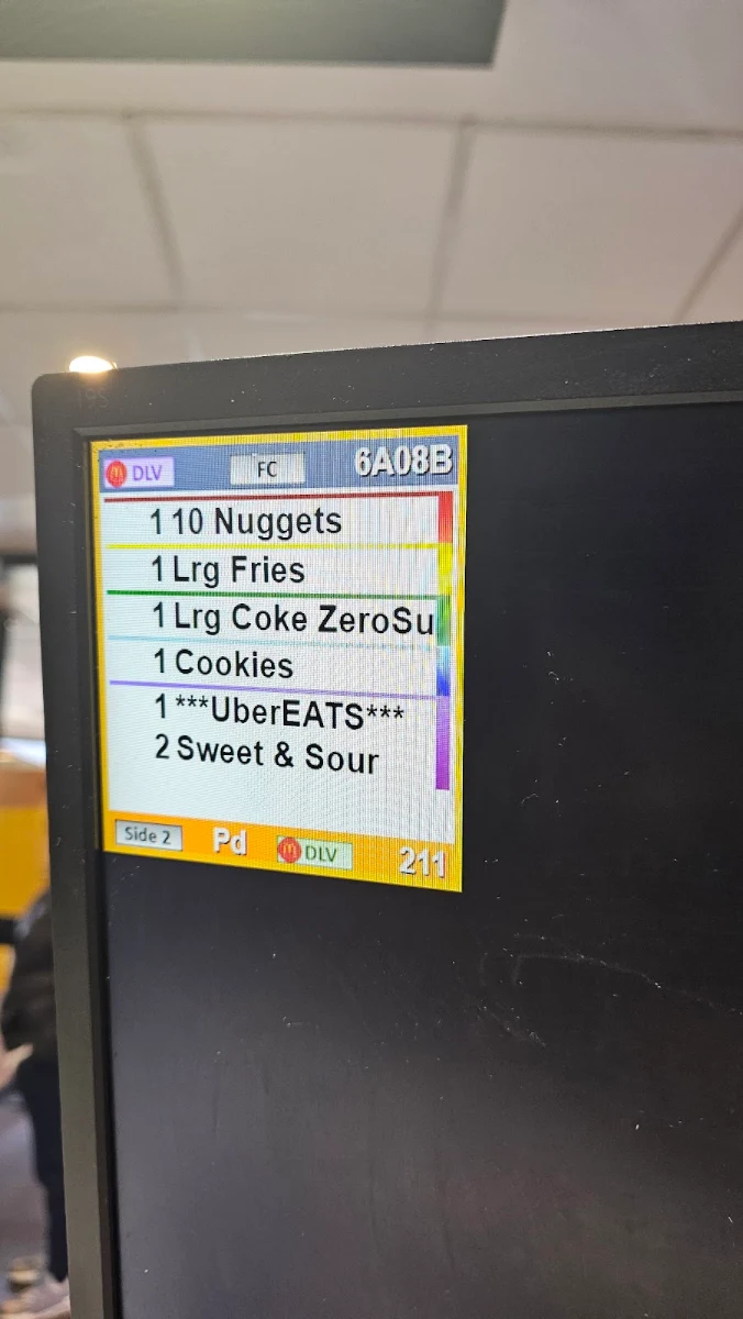 Menu, McDonald's Warrnambool Central