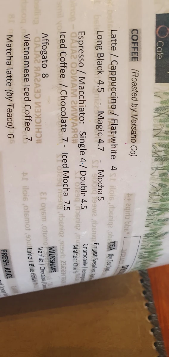 Menu, The Granary Cafe & Catering