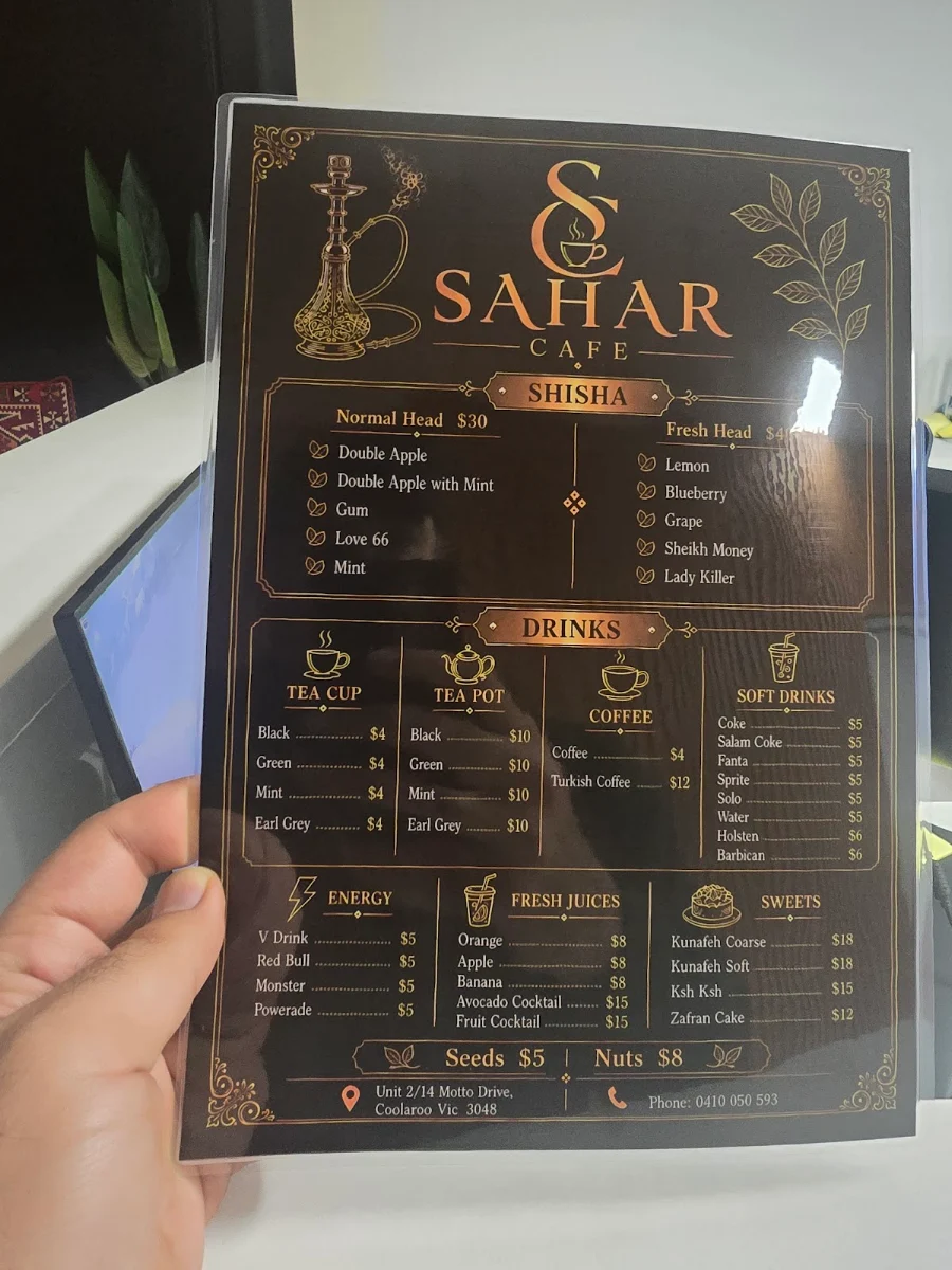 Menu, Kefta Slaps