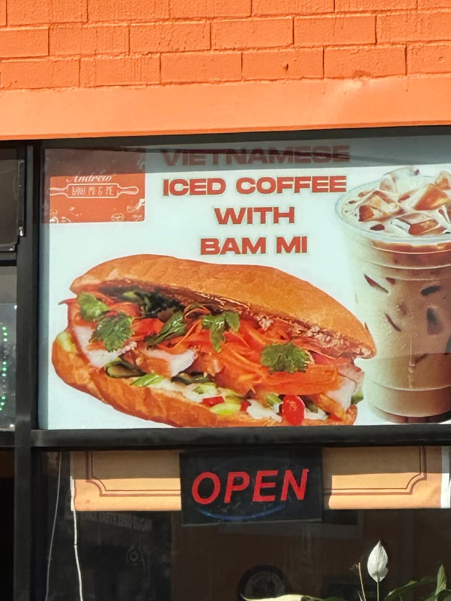 Menu, Andrew’s Banh Mi &Pie - Thomastown