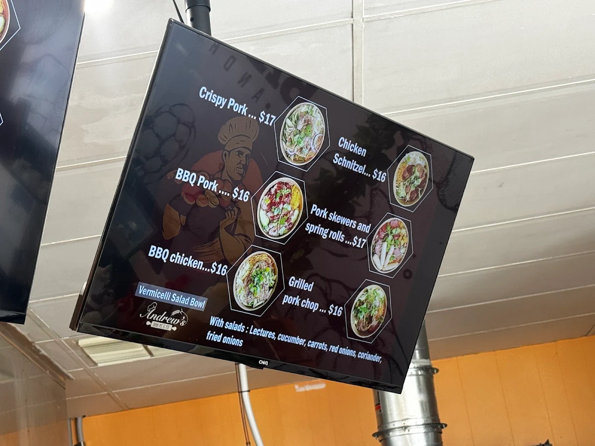 Menu, Andrew’s Banh Mi &Pie - Thomastown