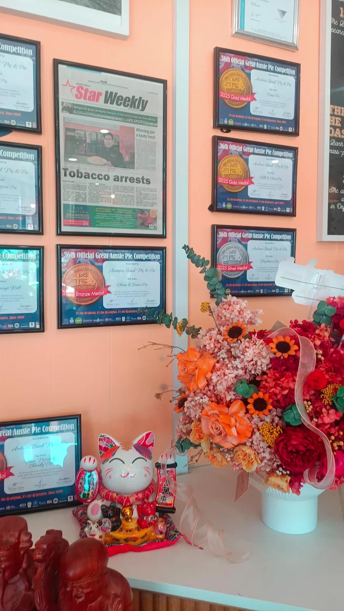 Menu, Andrew’s Banh Mi &Pie - Thomastown
