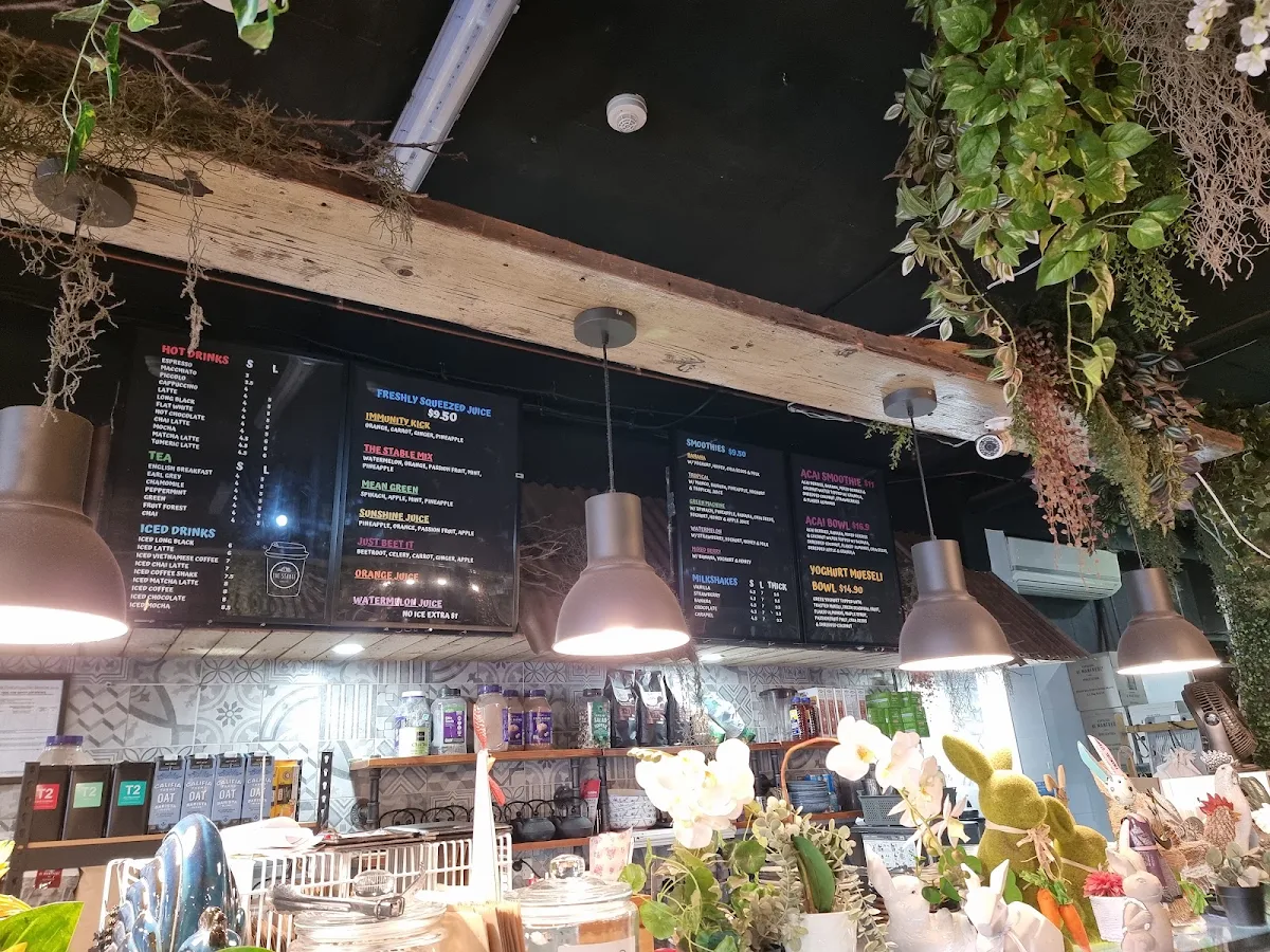 Menu, The Stable Cafe