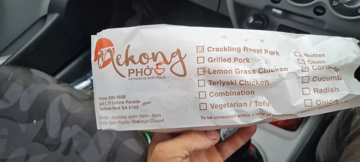 Menu, Mekong Phở