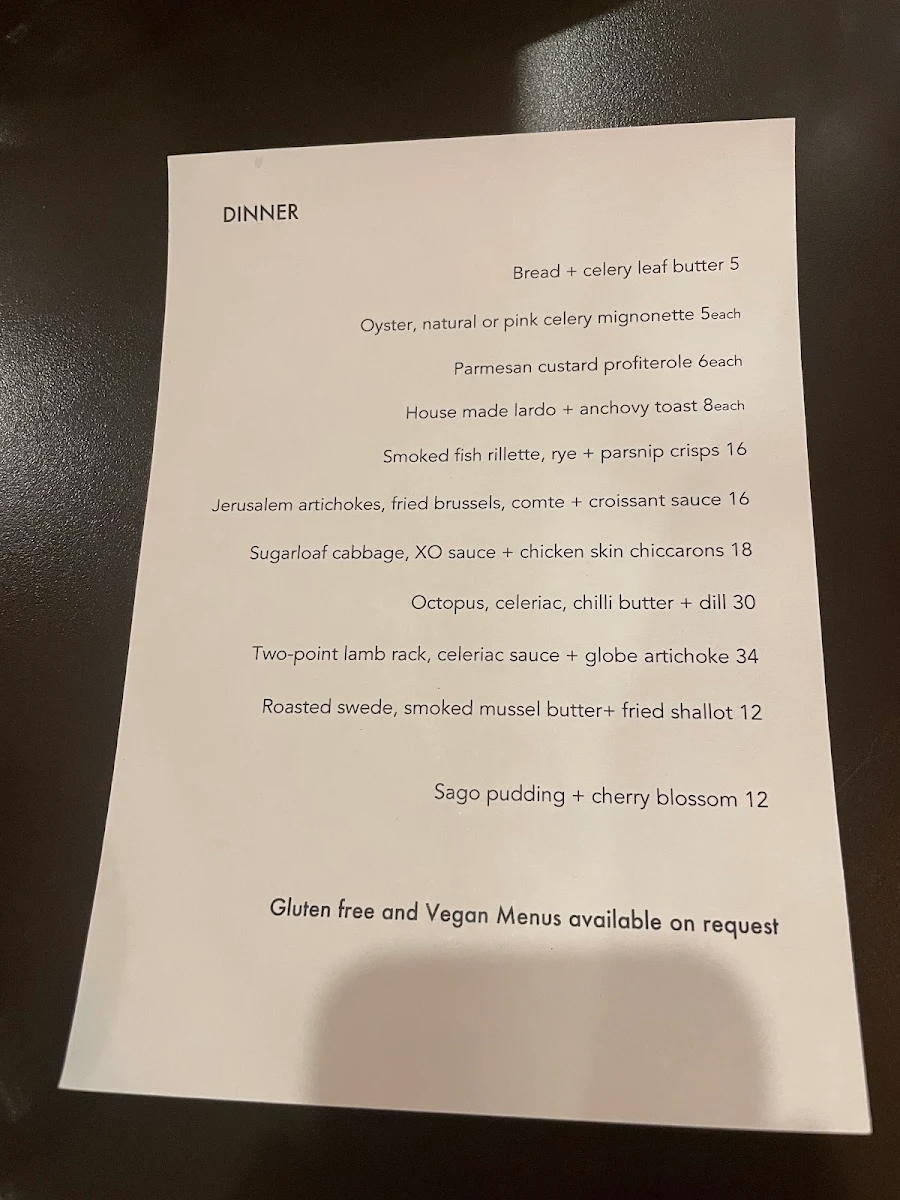 Menu, Marla Singer