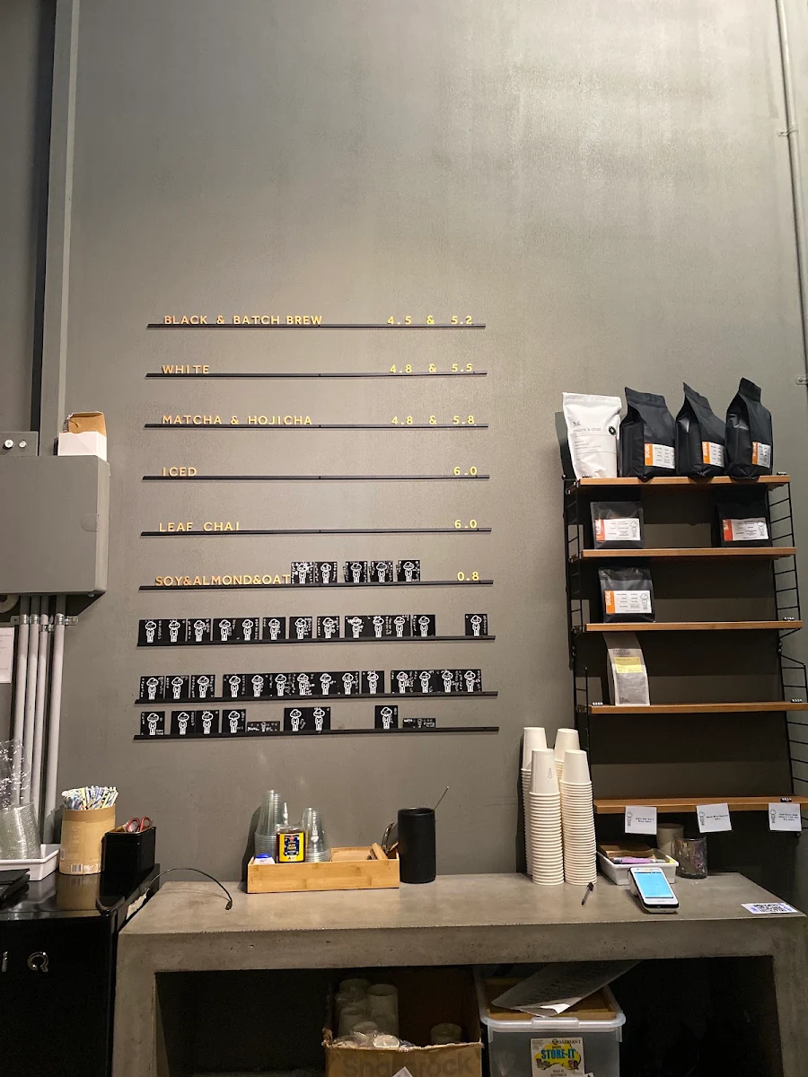 Menu, Head In The Cloud Coffee