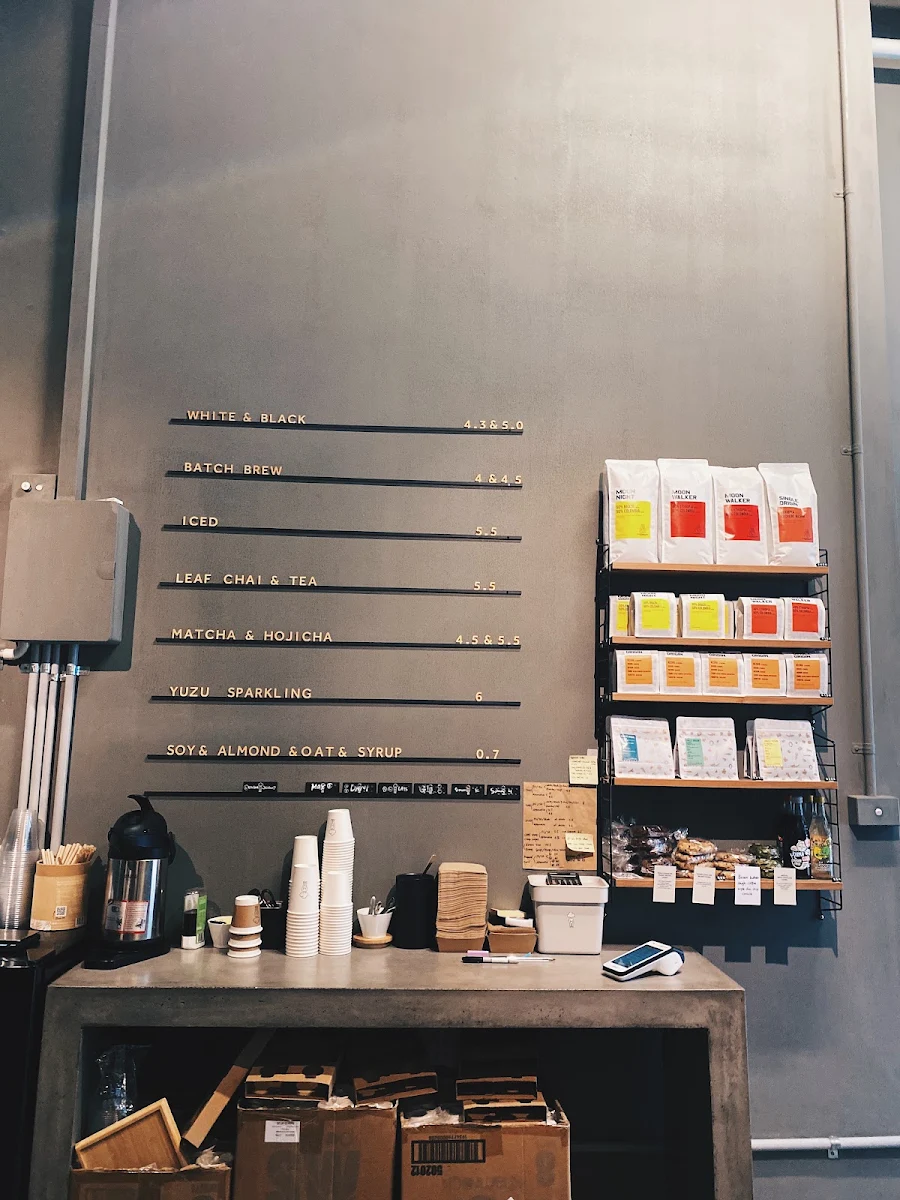 Menu, Head In The Cloud Coffee