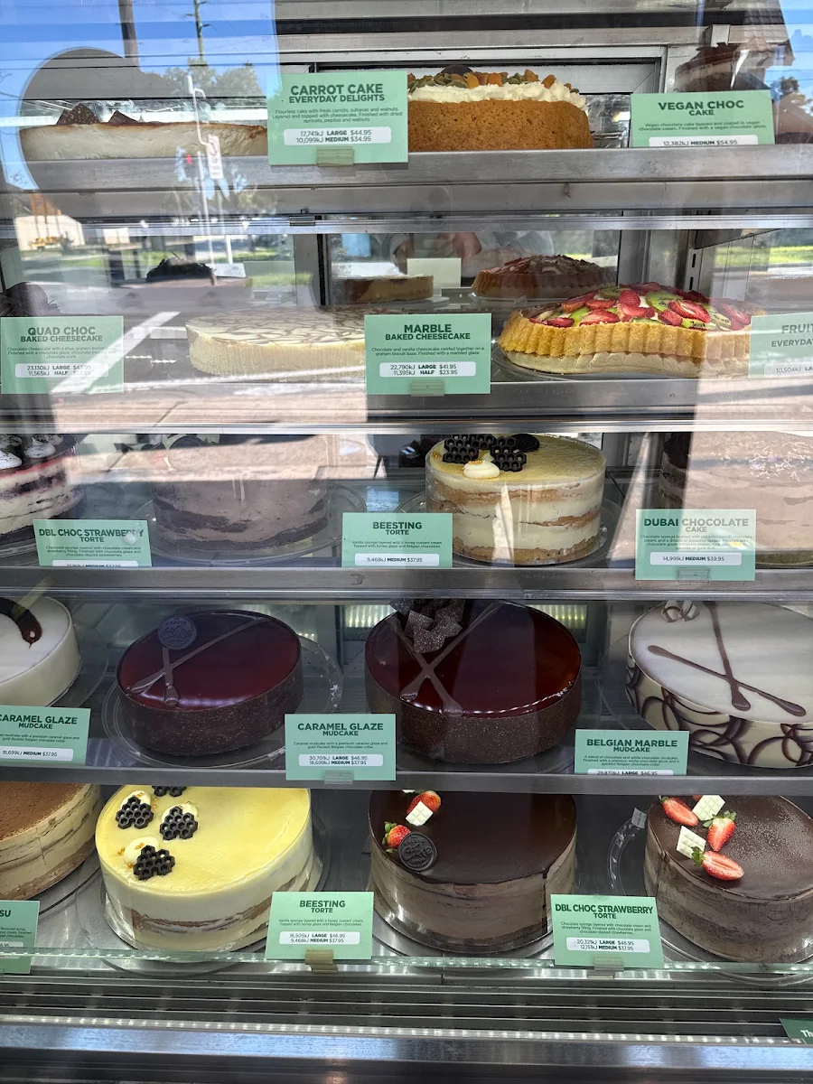 Menu, The Cheesecake Shop Guildford West