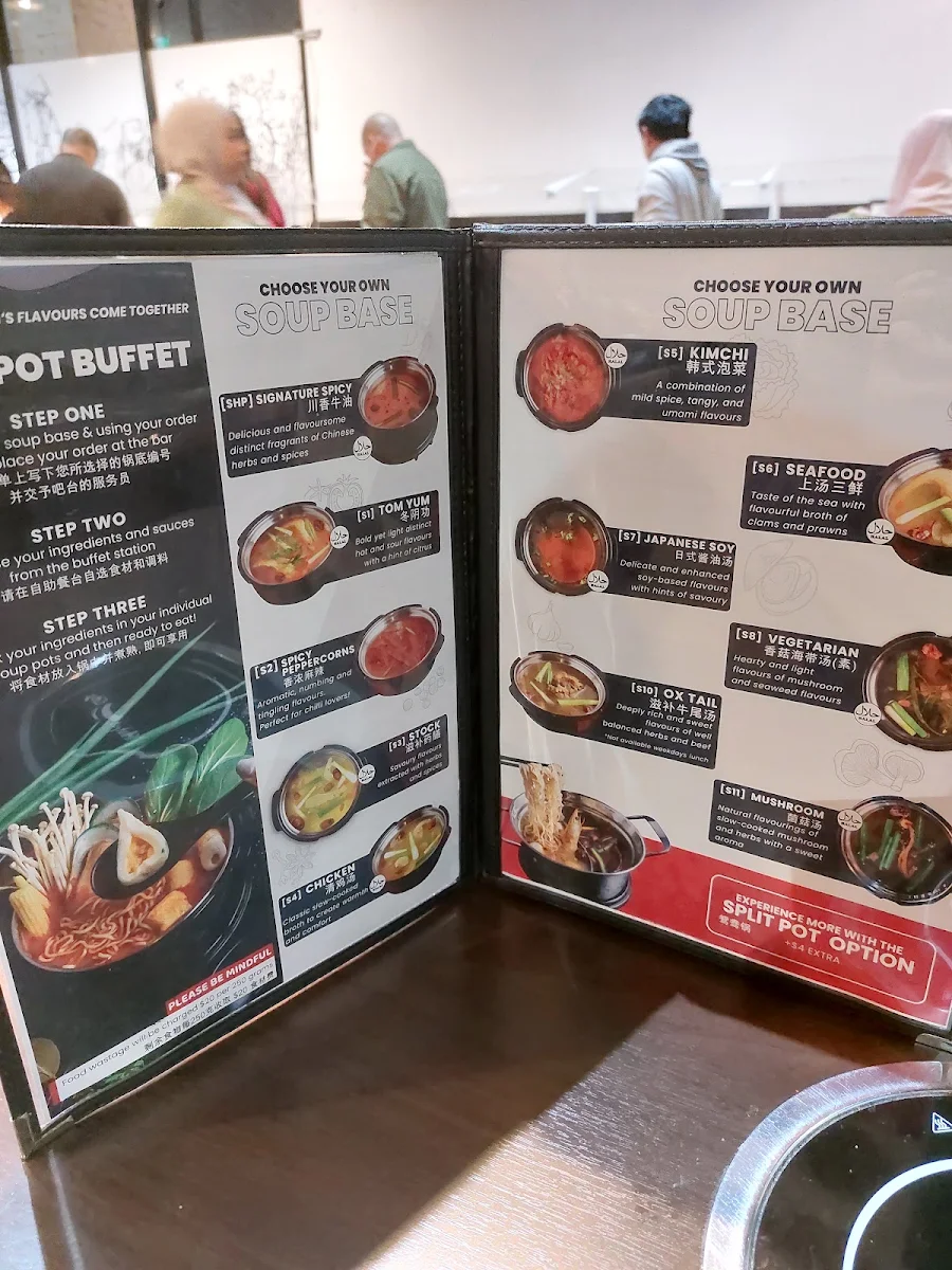 Menu, Hotpot City