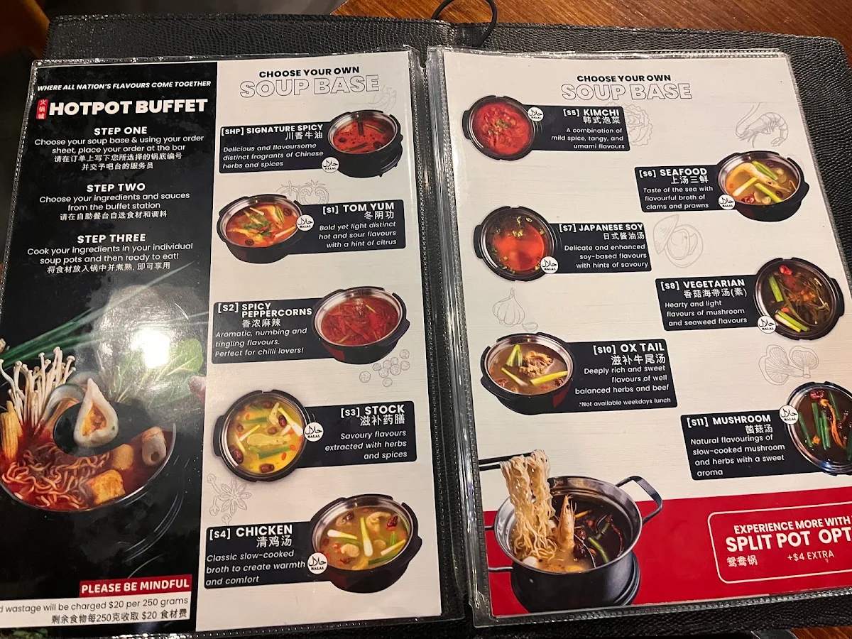 Menu, Hotpot City