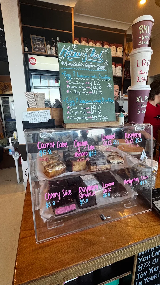 Menu, Ventura Cafe & Surf