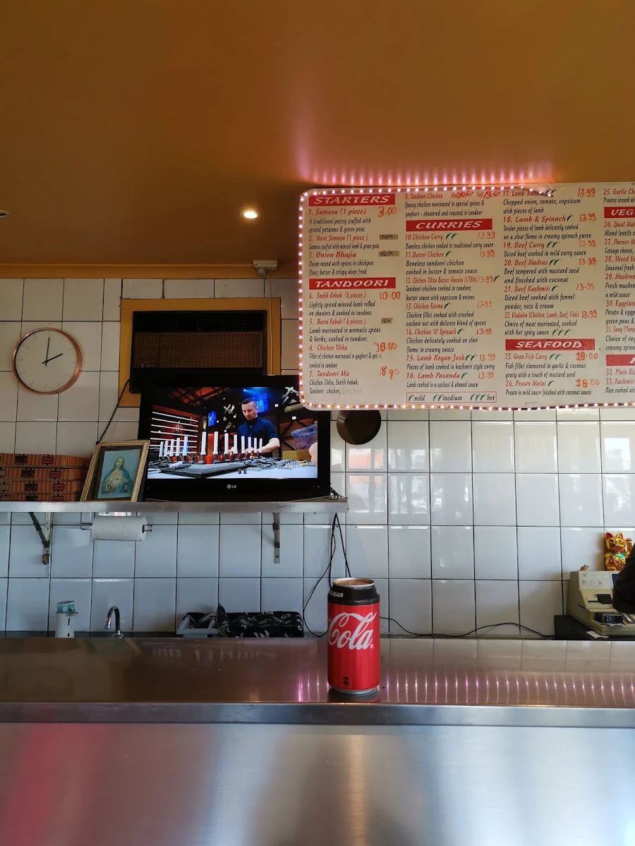 Menu, Bombay Cafe & Takeaway