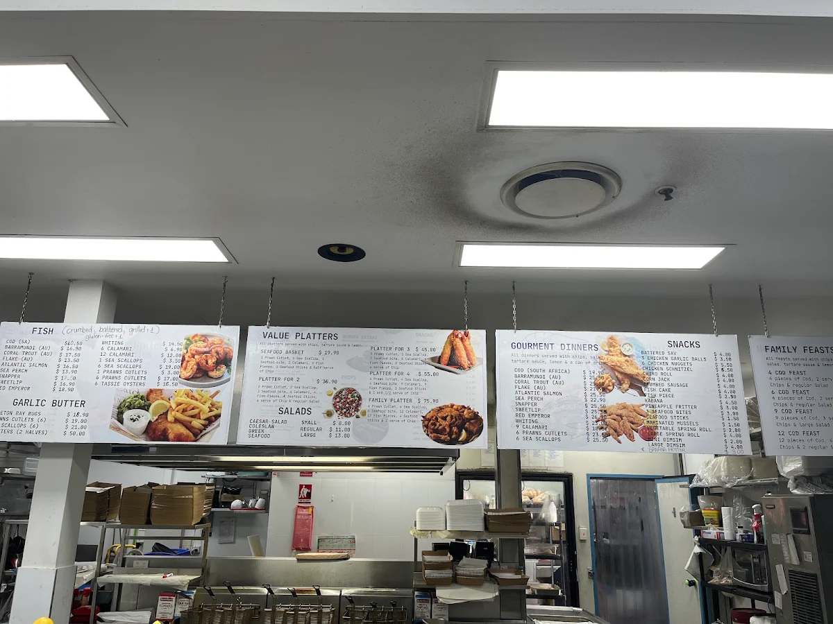 Menu, Triton Seafood Market