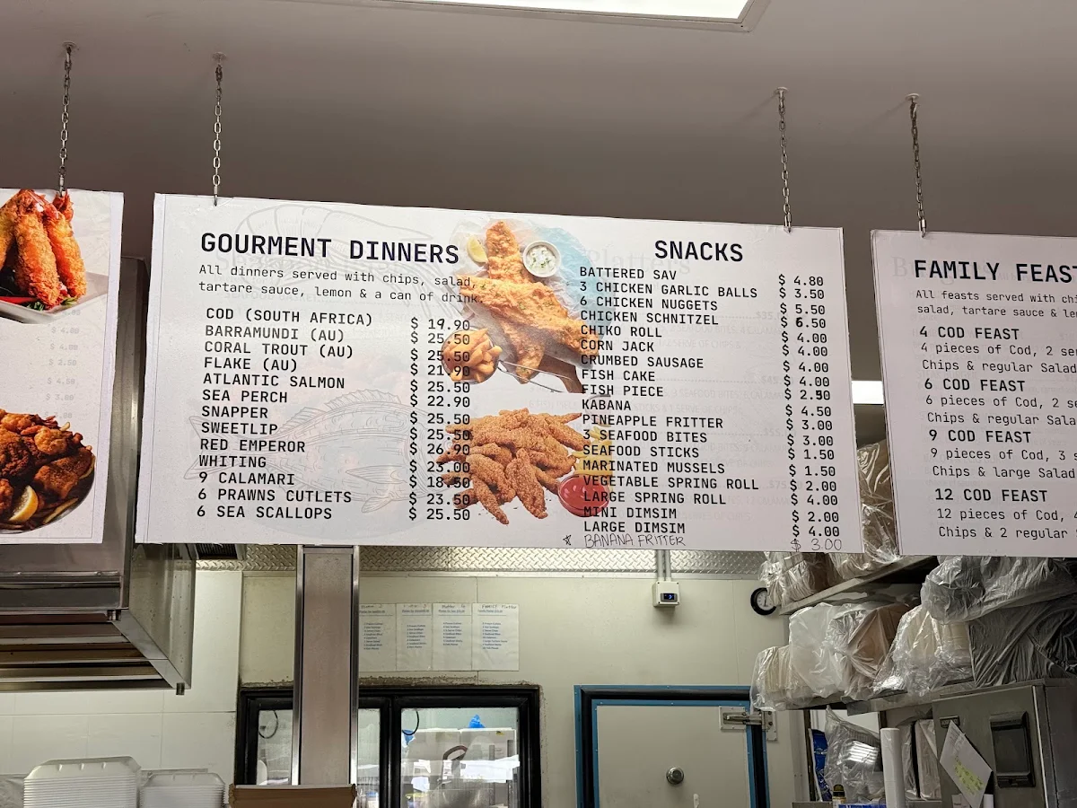 Menu, Triton Seafood Market