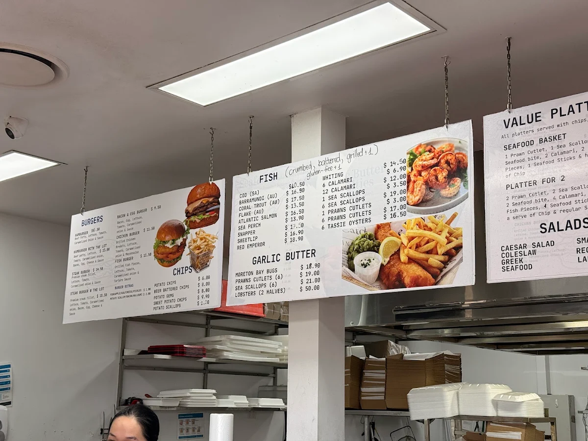 Menu, Triton Seafood Market