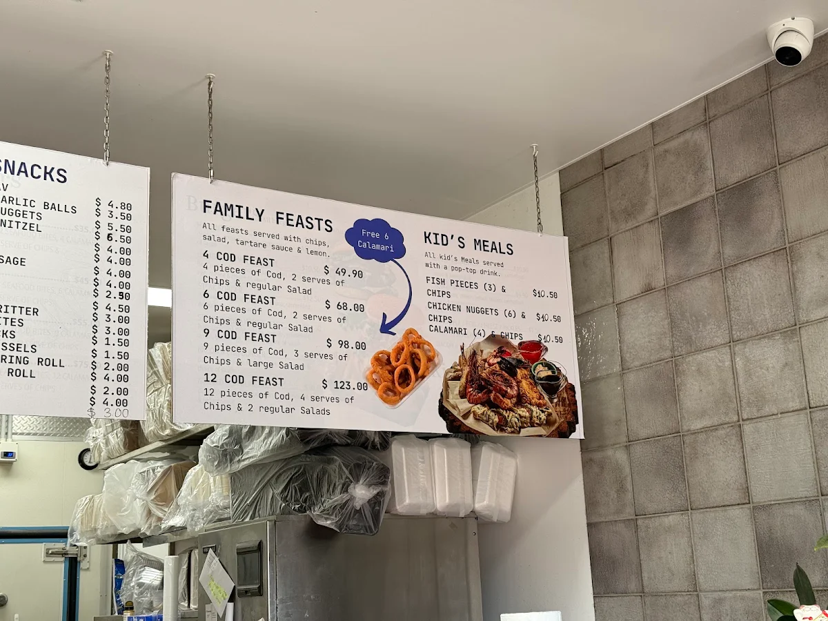Menu, Triton Seafood Market