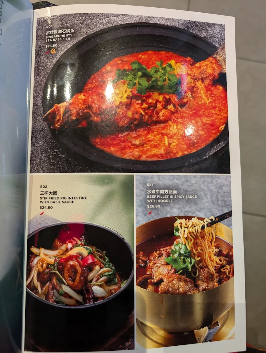 Menu, Mr Stonebowl Parramatta