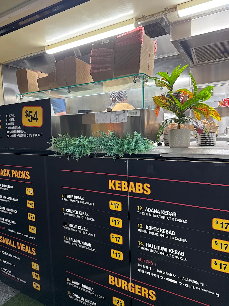 Menu, Shish Crew