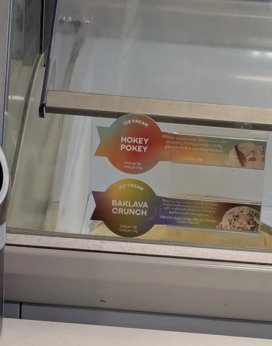 Menu, Baskin-Robbins Port Macquarie