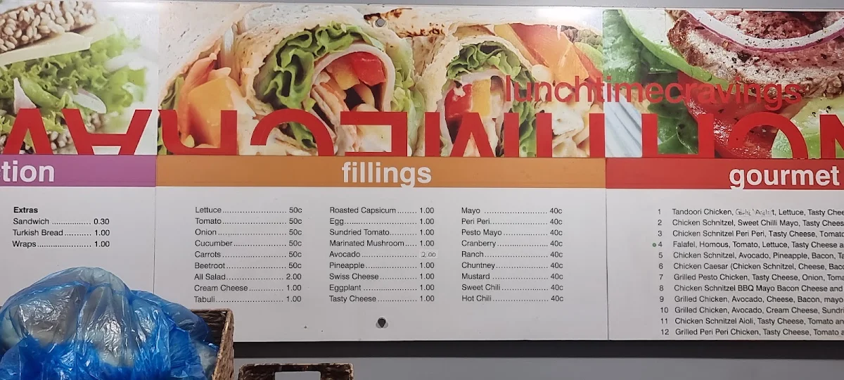 Menu, Aqua Bella Cafe