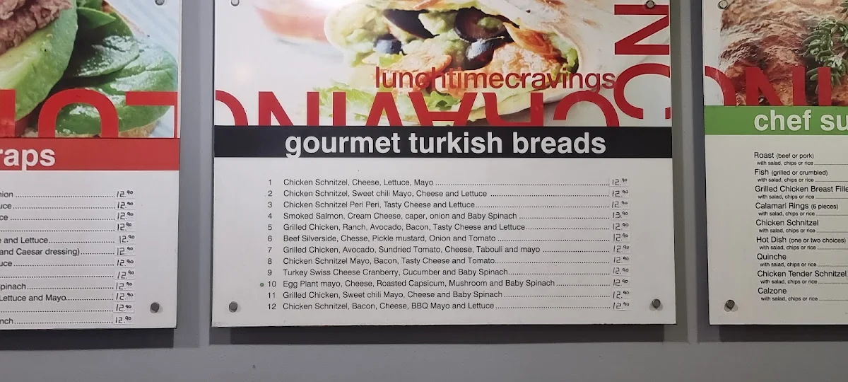 Menu, Aqua Bella Cafe