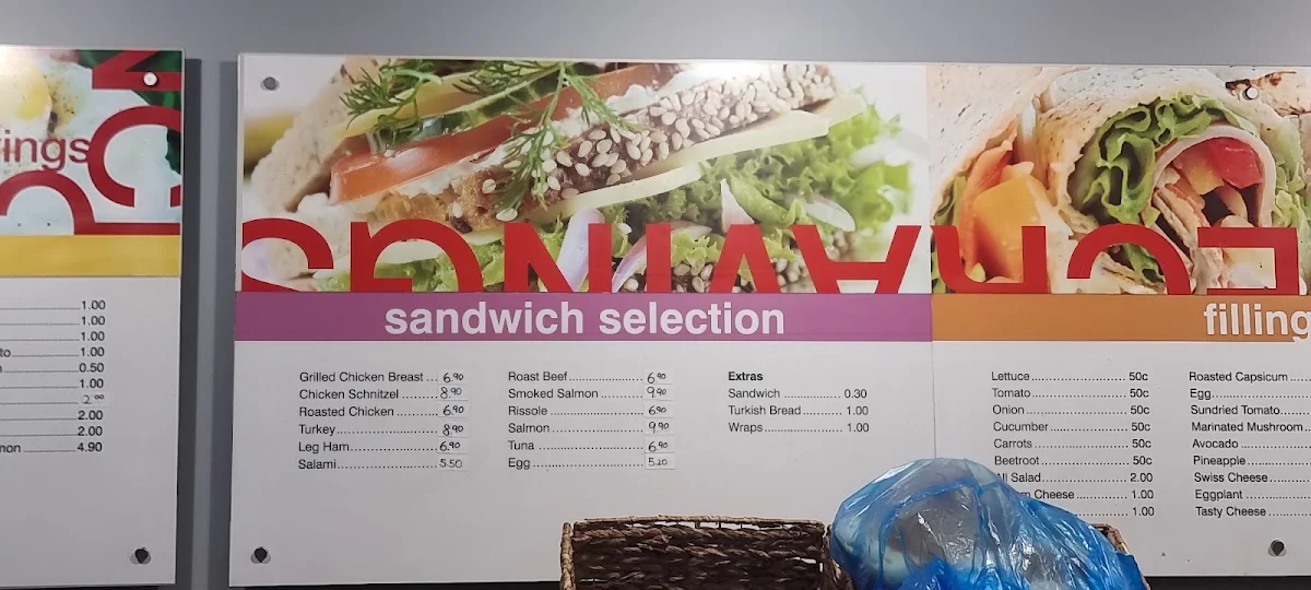 Menu, Aqua Bella Cafe