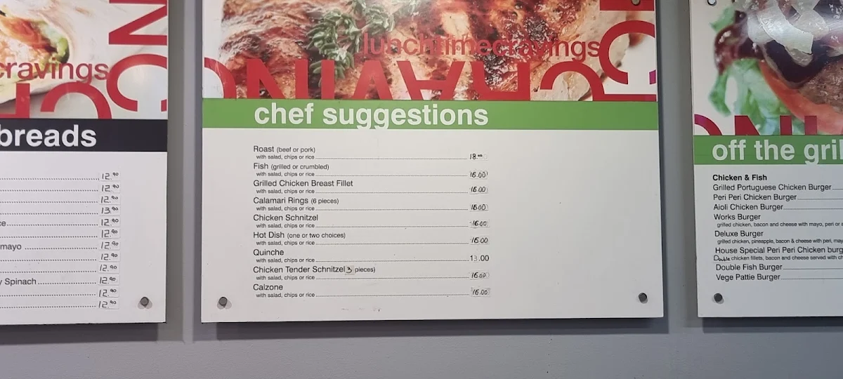 Menu, Aqua Bella Cafe