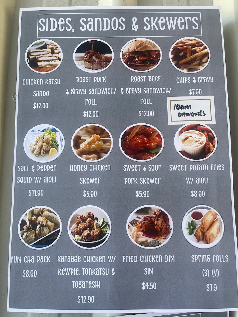 Menu, Dose Tropical Coffee Co. Bayswater