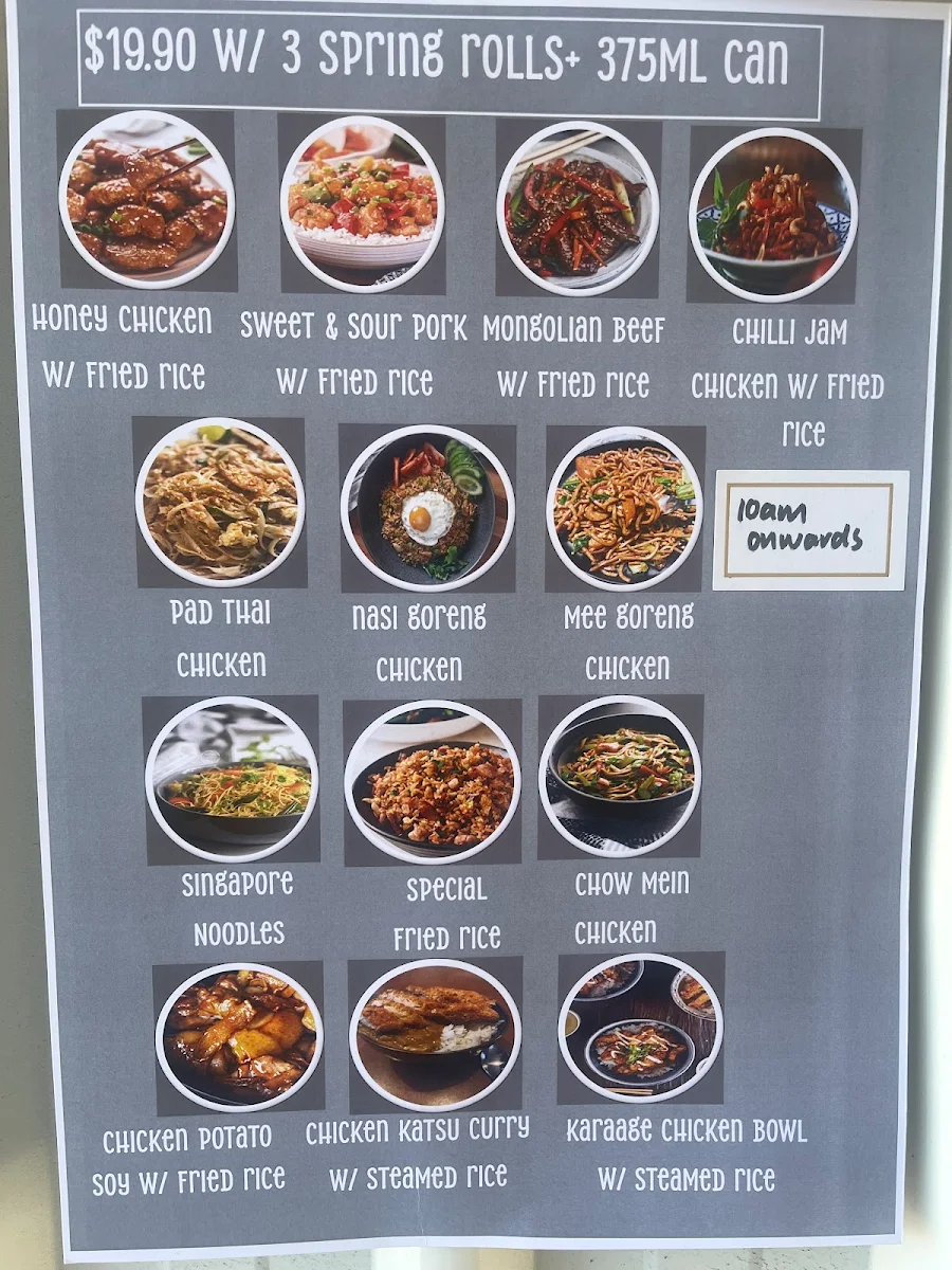 Menu, Dose Tropical Coffee Co. Bayswater